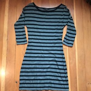 Express black and grey stripes dress, size XS.